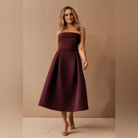 BHLDN Amsale Russo Midi Dress - Picture 1 of 9